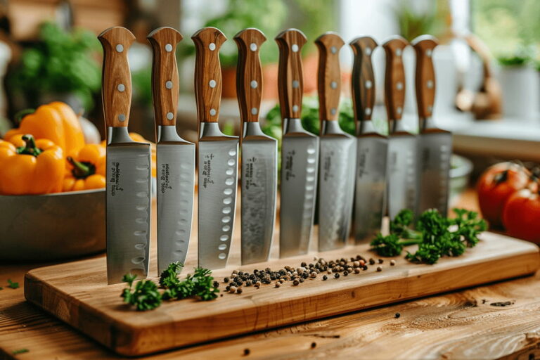 Guide des couteaux de chef : 20-25 cm, acier inoxydable, marques recommandées
